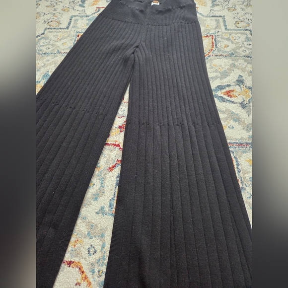 Free People Ribbed Wide-Leg Pants - Picture 4 of 4
